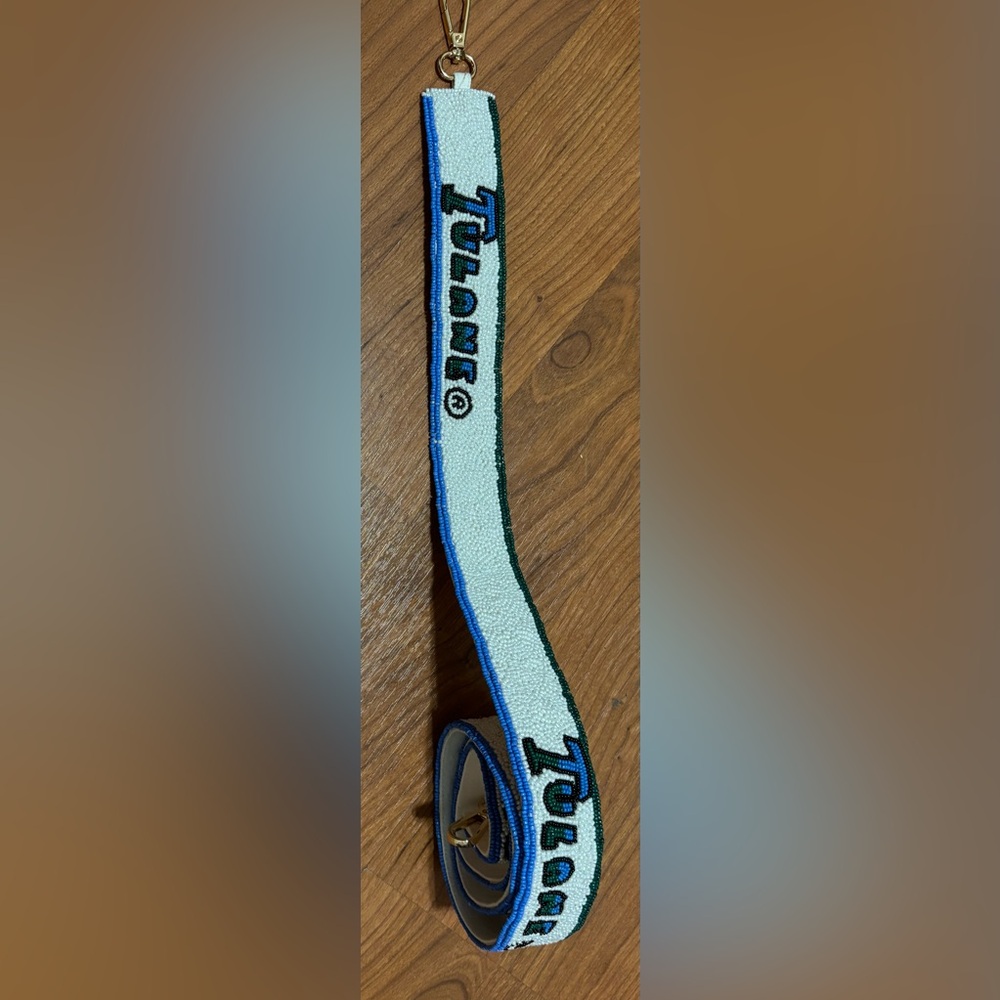 NEW Tulane University Beaded Purse Strap Game Day Gifts - Picture 2 of 4